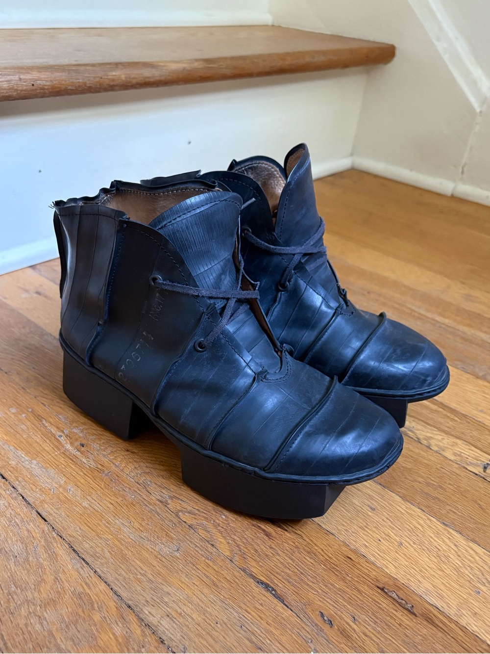 Trippen Women's Tube Lace-Up Boots Made in Germany SZ 38